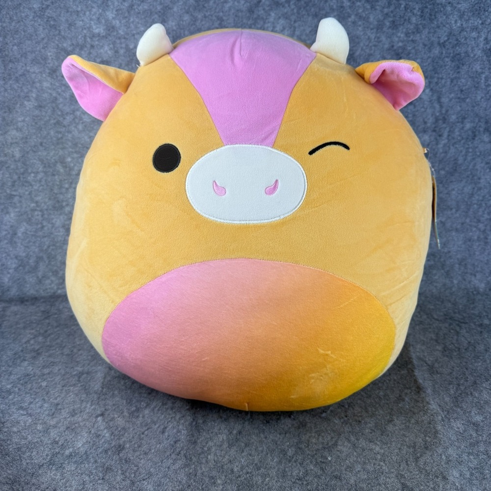 Adjani the Sunset Cow - Squishmallows 16 inch Plush NEW with tag BIG CUTE SOFT